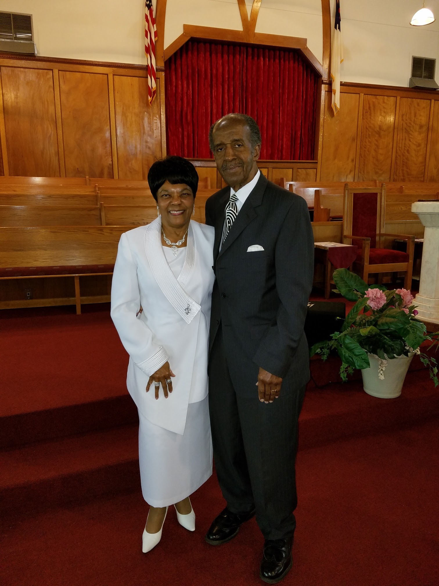 Don and Betty worshiping at their home church, Beulah Baptist Church